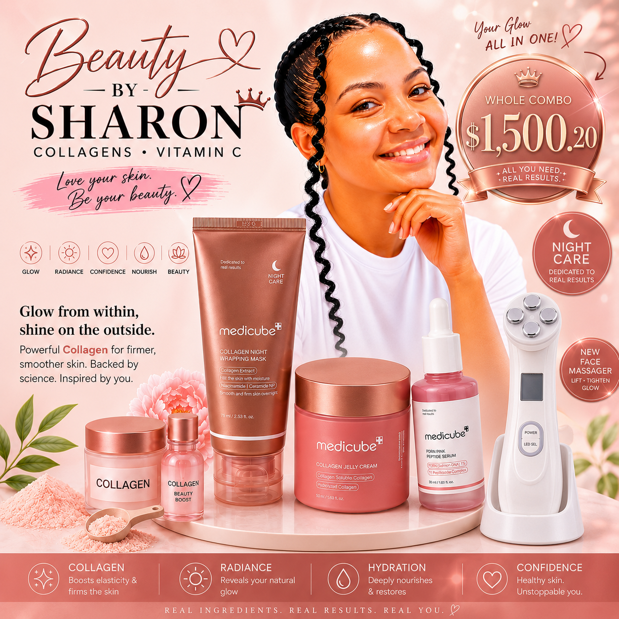 Beauty by Sharon – Ultimate  MEDICUBE Glow & Collagen Package